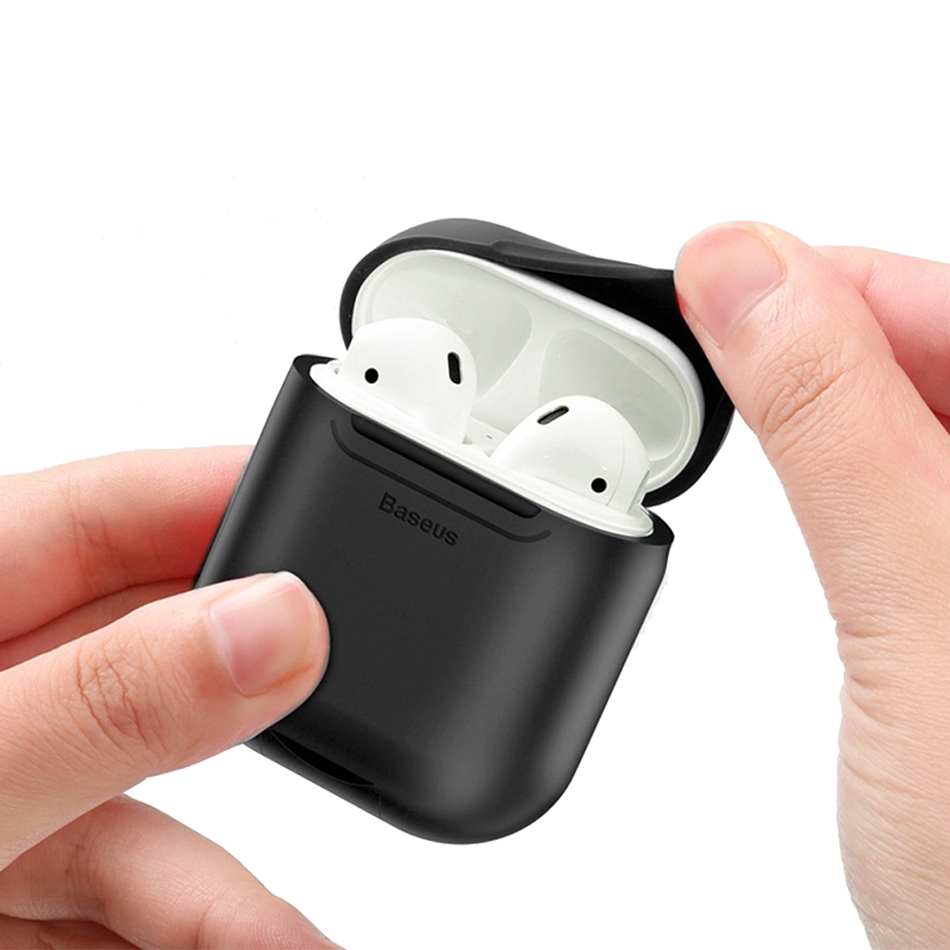 Baseus Wireless Charger Case for Apple AirPods (Black)